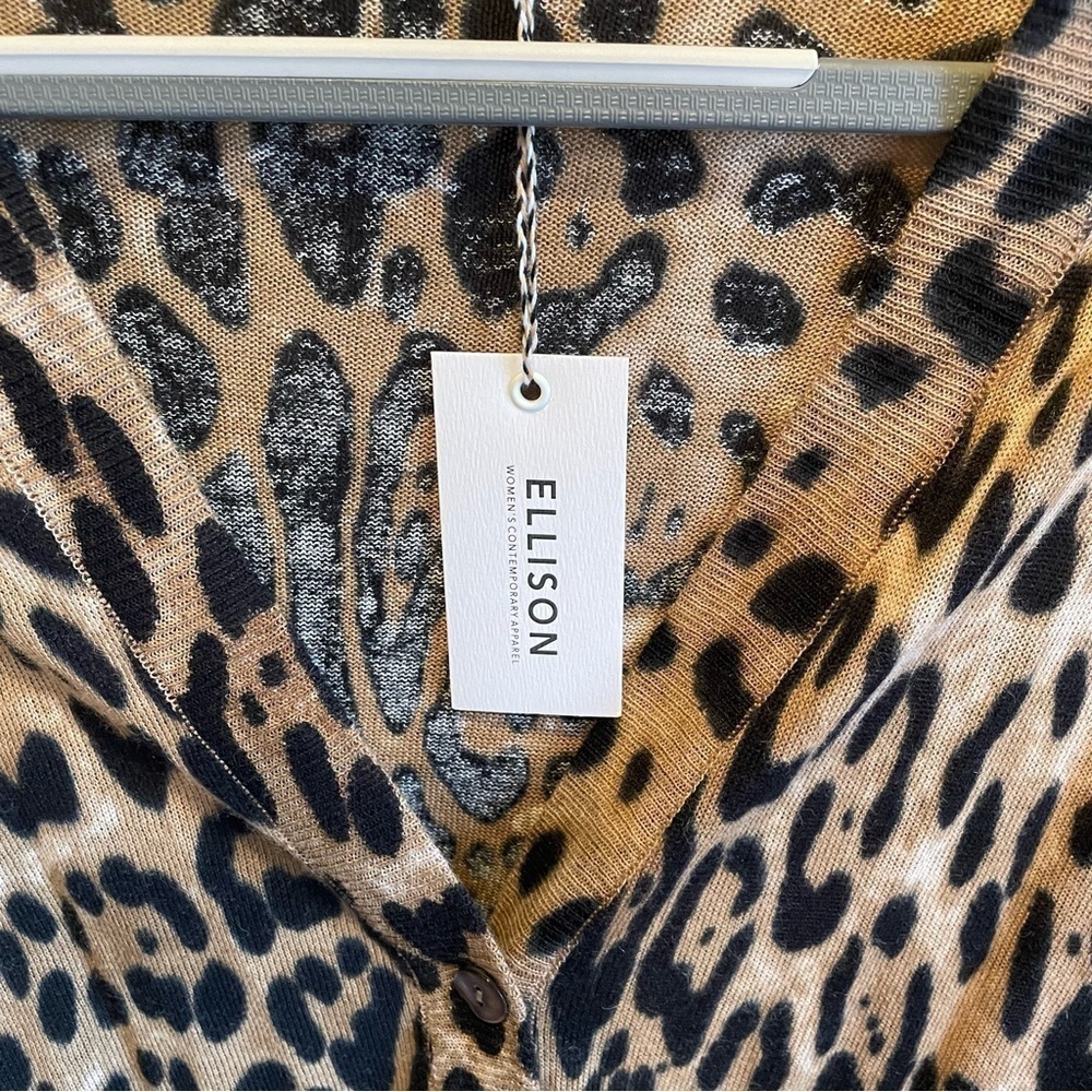Ellison Leopard Button Cardigan - Picture 4 of 8